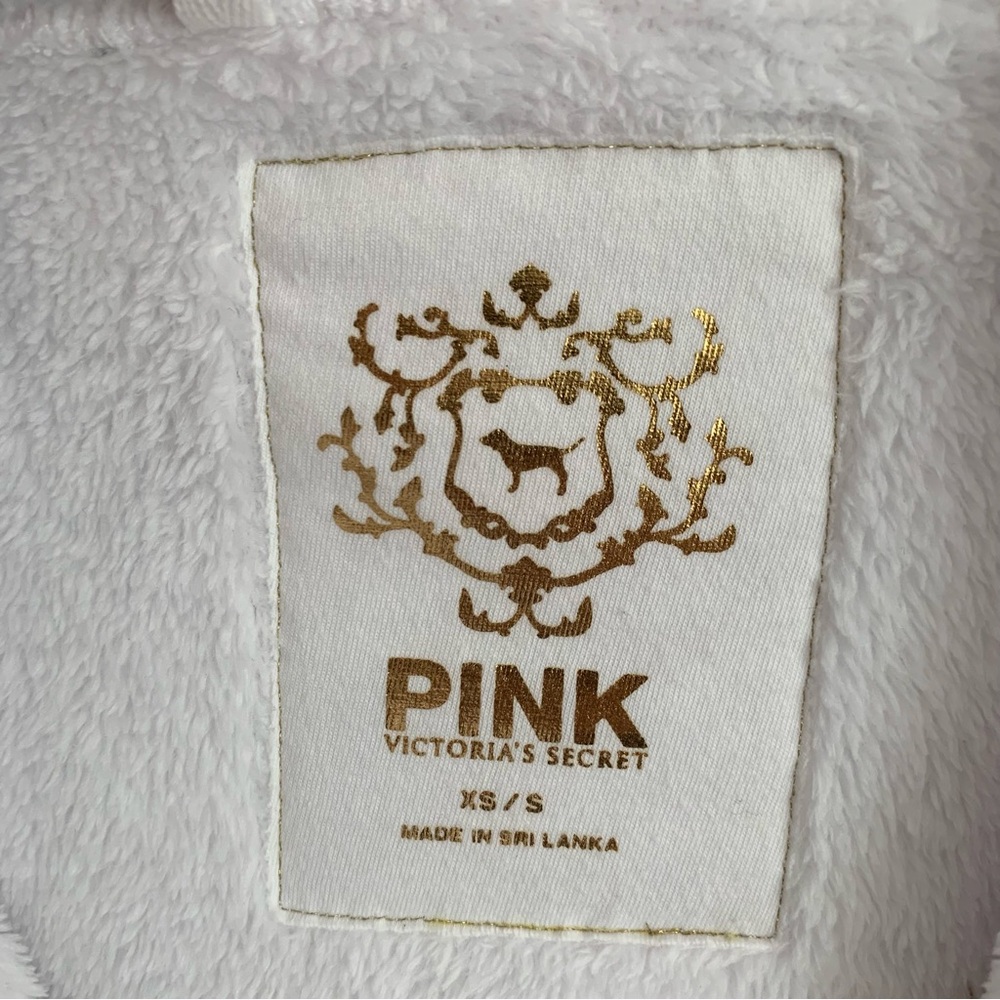 Victoria’s Secret PINK Rock Royalty plush soft Embroidered Bath Robe - Picture 12 of 16